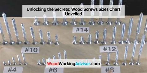 Unlocking the Secrets: Wood Screws Sizes Chart Unveiled.